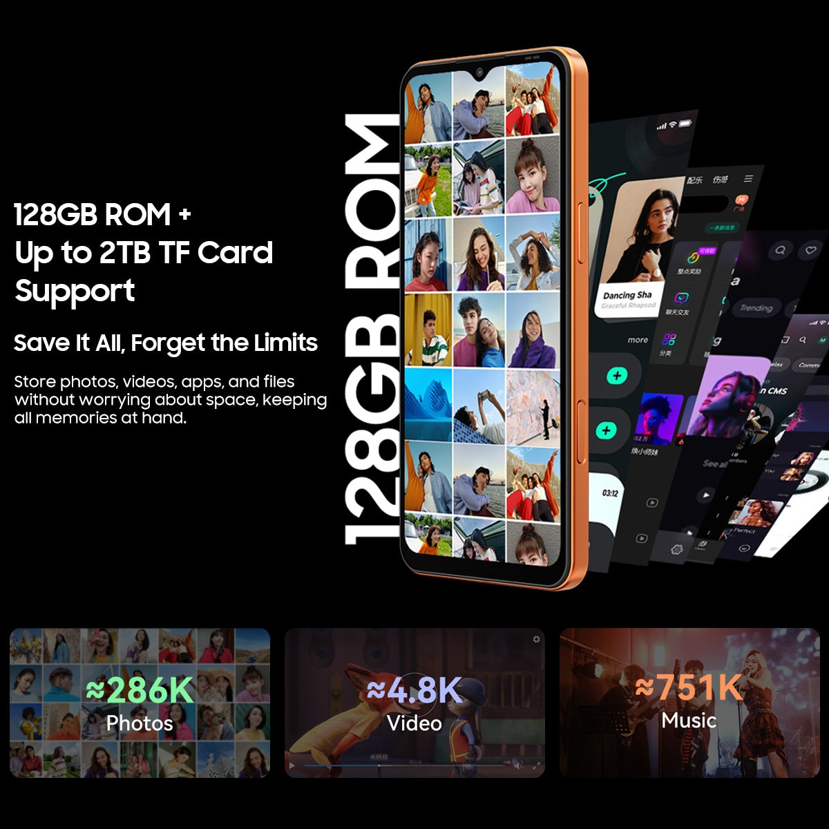 Telefon mobil Blackview Wave 7C, 32MP, 128GB, 6.56", albastru