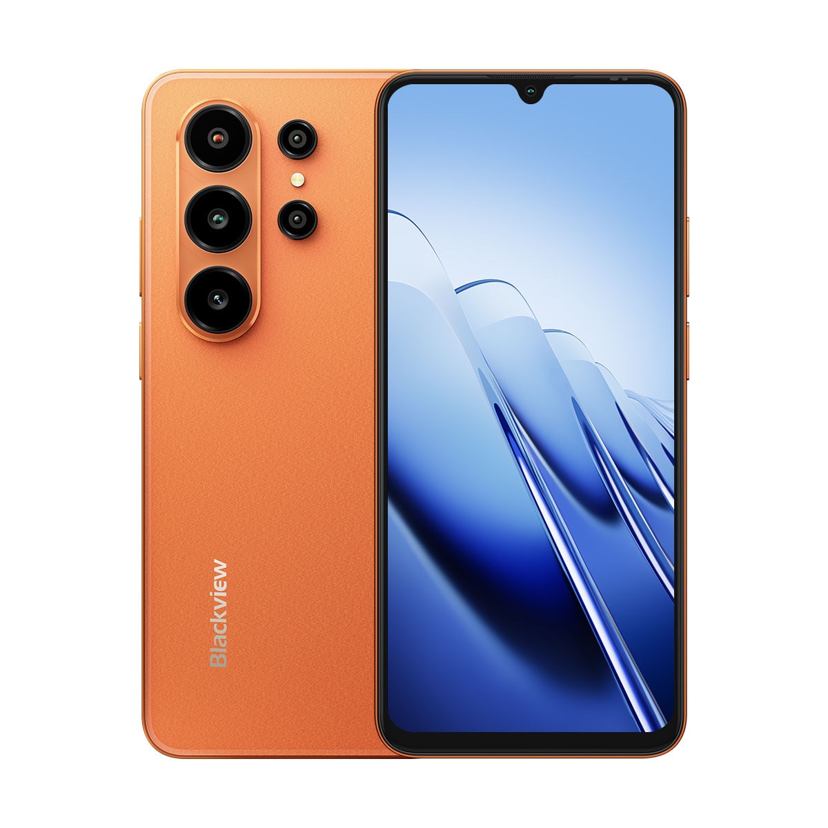Telefon mobil Blackview Wave, 4G, 24GB RAM, 128GB, Ecran HD+ 6.88 inch, Portocaliu