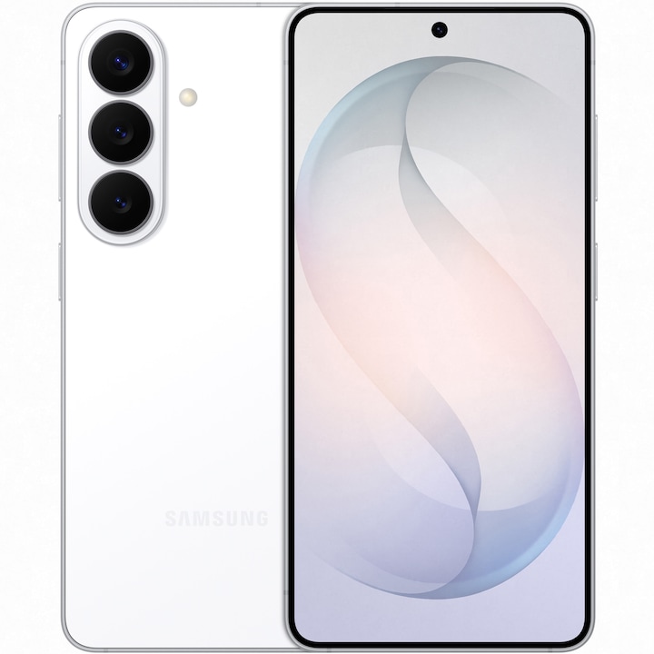 Мобилен телефон Samsung Galaxy S26, 12GB RAM, 128GB, 5G, бял