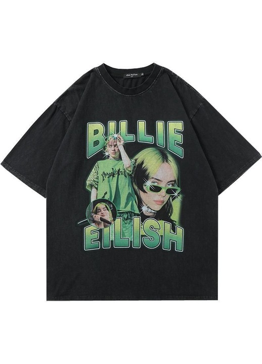 YDCY retro póló, rövid ujjú, hip-hop stílusú, L méret