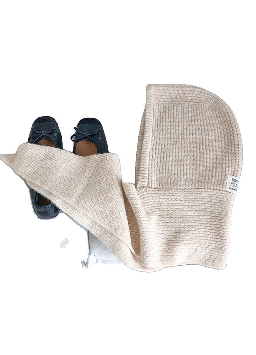 Caciula tricotata unisex, bej, dimensiune unica, caldura imbunatatita, design versatil