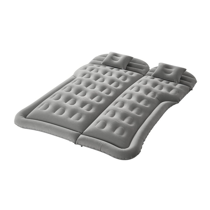 Saltea de aer pentru masina VEVOR, model FW2, gri, 175x133x15cm, capacitate maxima 295kg, cu pompa de aer si geanta de transport