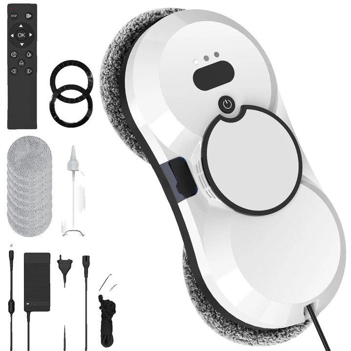 Робот за почистване на прозорци, RD1-10, мощност на засмукване 5600Pa, дистанционно управление, кабел 4.5м