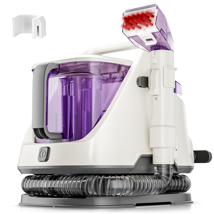 Aspirator cu spalare ROUNY U2, 650W, putere aspirare 12kpa, rezervor apa & detergent 1.4L, rezervor apa murdara 1.2L, 80dB, auto clean, alb