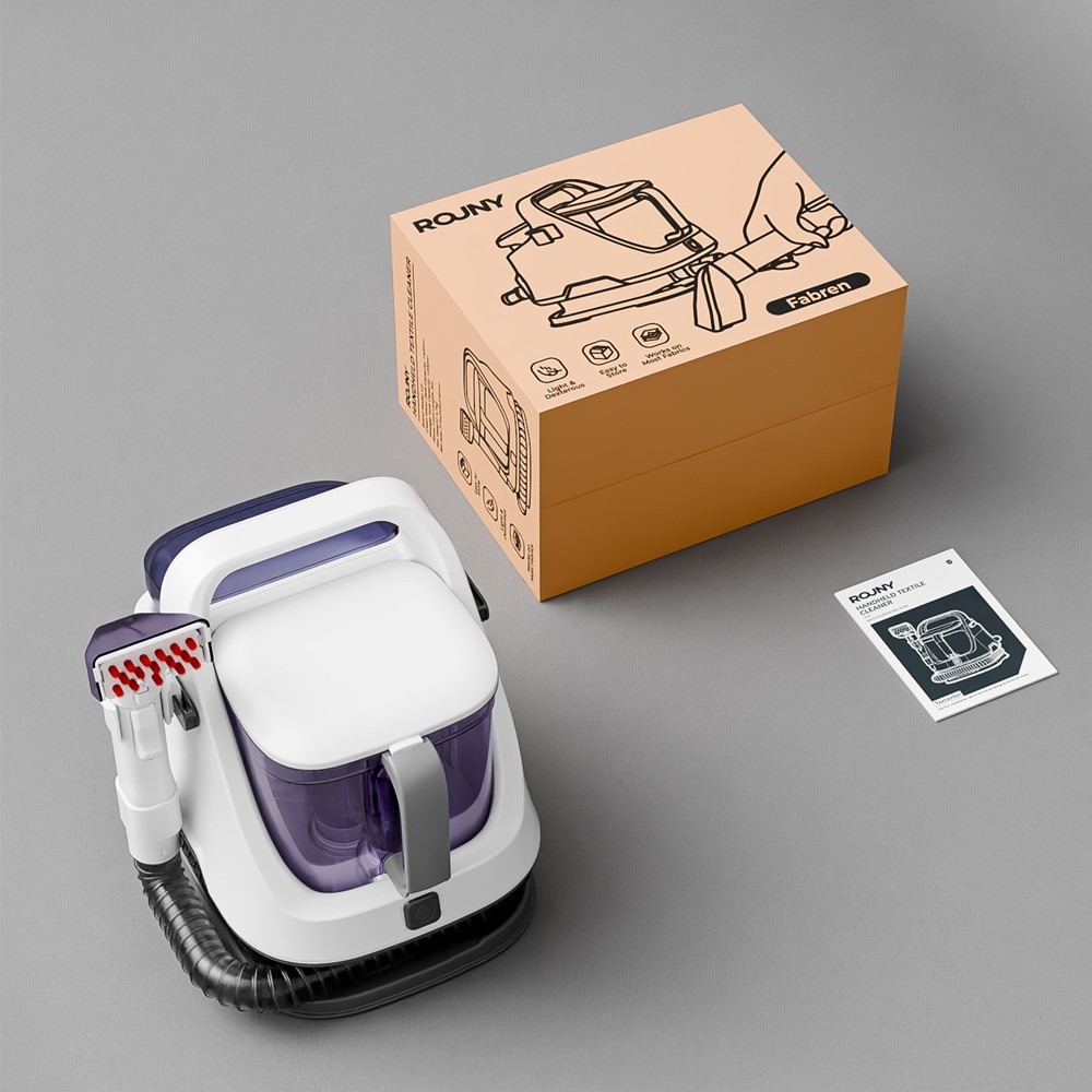 Aspirator cu spalare ROUNY U2, 650W, putere aspirare 12kpa, rezervor apa & detergent 1.4L, rezervor apa murdara 1.2L, 80dB, auto clean, alb