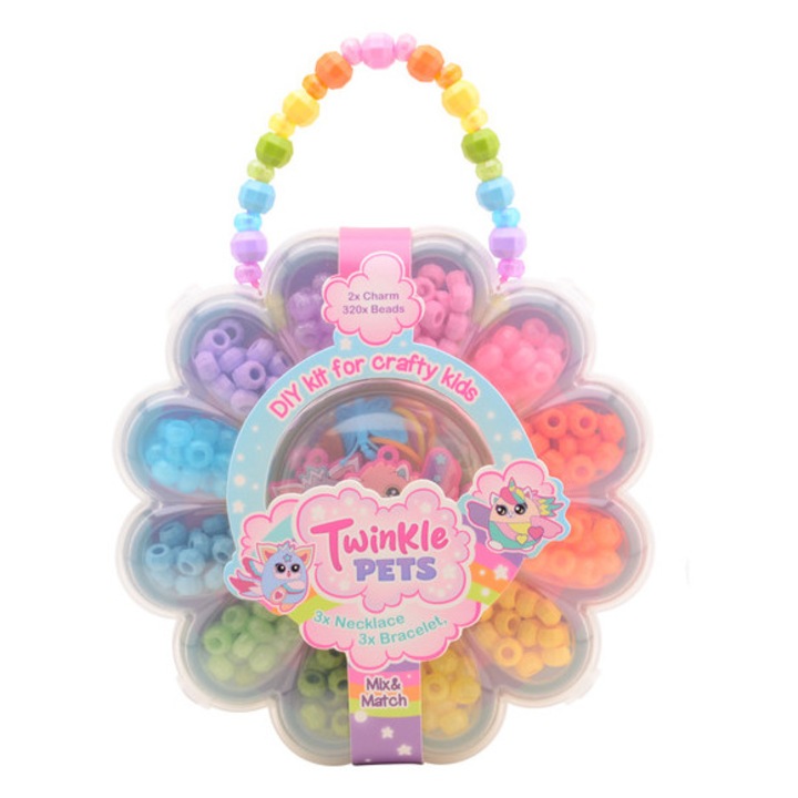 Set creativ pentru copii, cutie în formă de floare, 3 ani