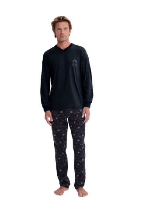 Vamp, bleumarin, bumbac, set 2 piese, Bleumarin