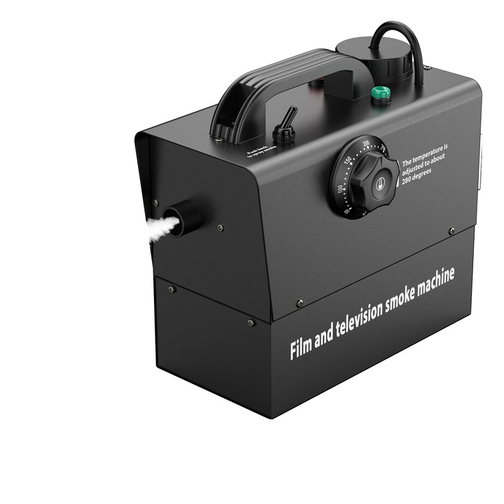 Masina de fum, ZQ10135, portabila, control manual si la distanta, 600W, 250ml, 0-50°C