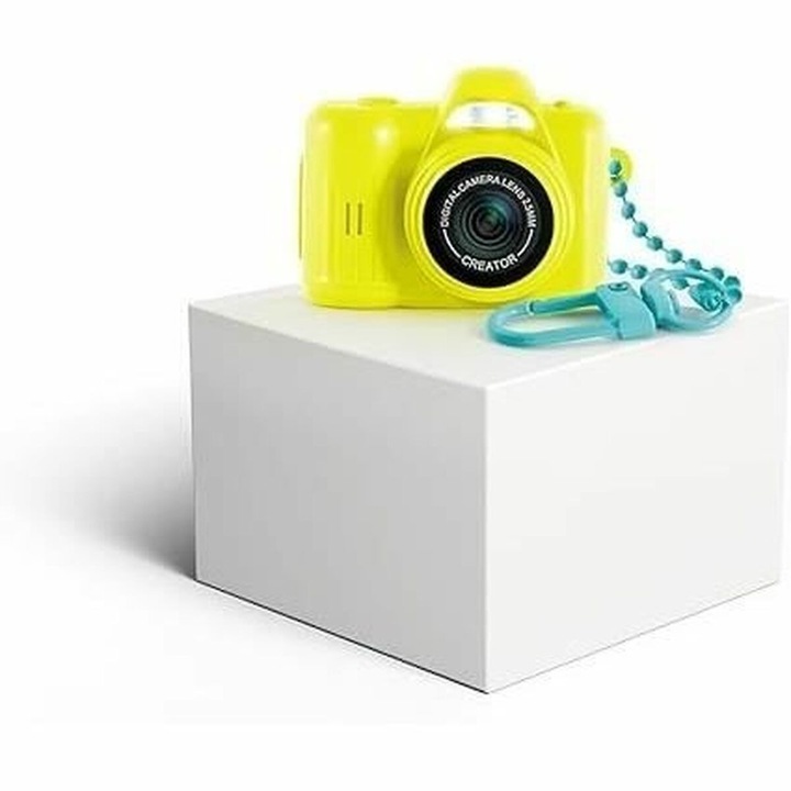 Mini camera digitala, Photo Creator, 14 efecte amuzante, Pentru copii, Galben