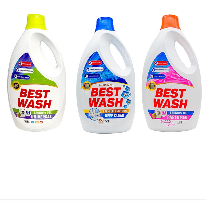 Pached Detergent Lichid Gel BestWash 3x5.9l