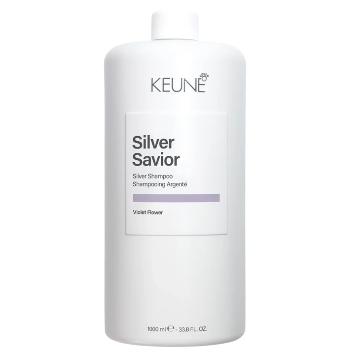 Sampon pentru neutralizarea tonurilor calde Keune Care Silver Savior Shampoo, 1000 ml