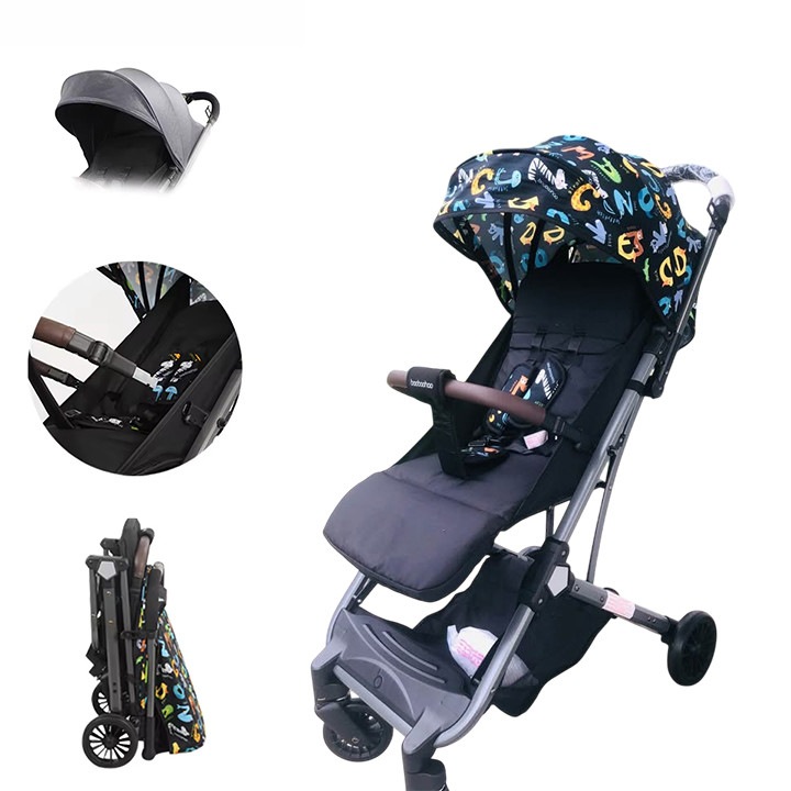 Carucior Sport Pliabil Tip Troller, Multicolor Litere Animale