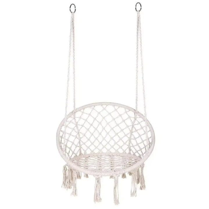 Gardeon kerek függő hintaszék, modern design, 150 kg teherbírás, bel- és kültéri használatra