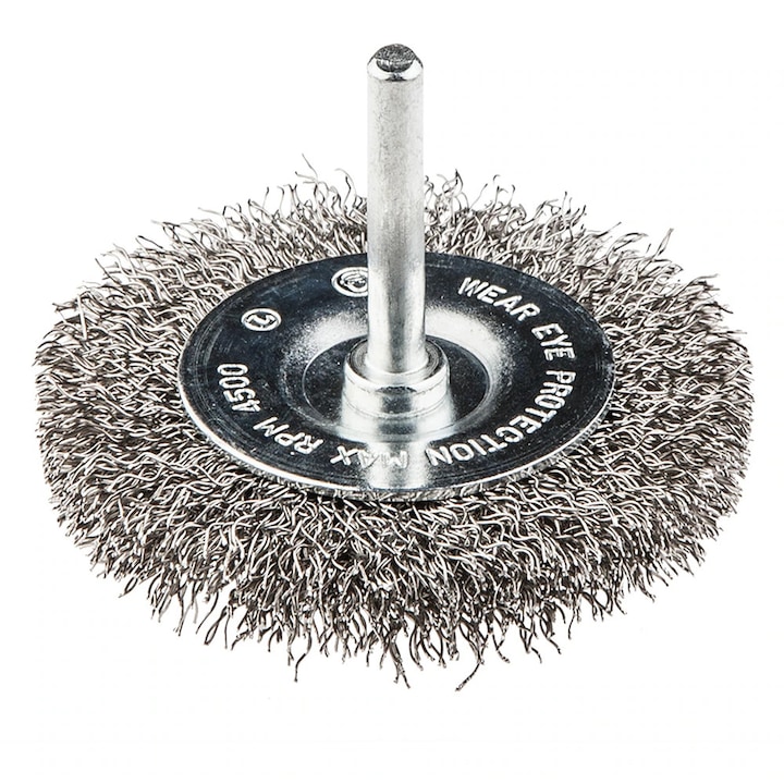 Телeна четка VERTO, 50мм, стомана