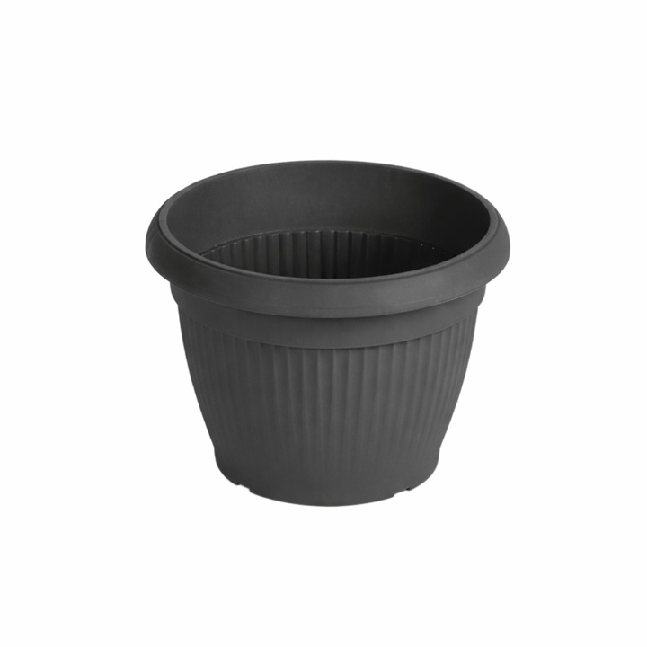 HOBBY virágcserép, 35 cm, antracit