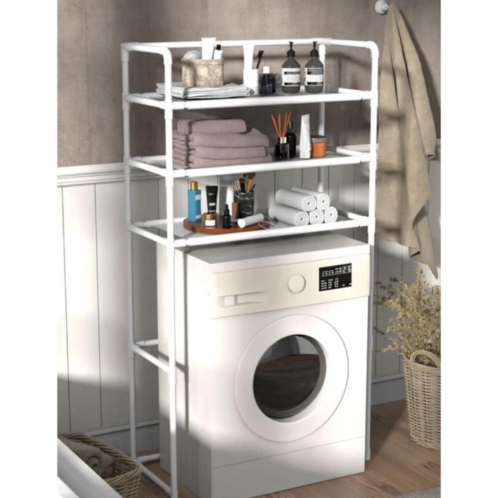 Raft de depozitare – 3 polite, alb