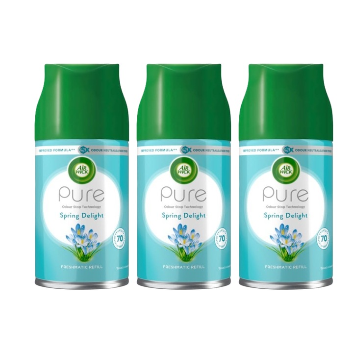 Set 3 x Odorizant Air Wick Rezerva 250ml Spring Delight