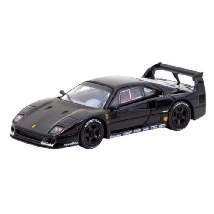 Macheta auto Ferrari F40 Black Diecast con Madrid 2026 1:64 Tarmac