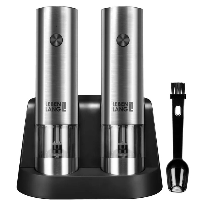 Електрическа мелничка за сол и черен пипер с акумулаторна батерия LIFETIME