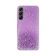 Husa Vivid Liquid Glitter pentru Samsung Galaxy A35 5G, lichid cu sclipici multicolor, mov, CS-FSHNGLT6-2403012