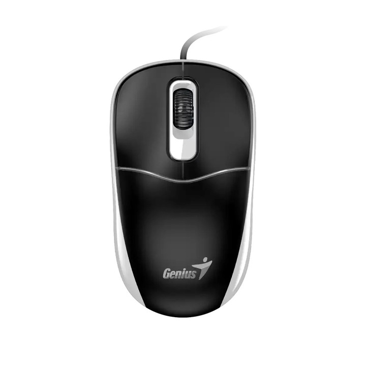 Mouse Genius, optic, USB-A, 1200 dpi, negru-gri