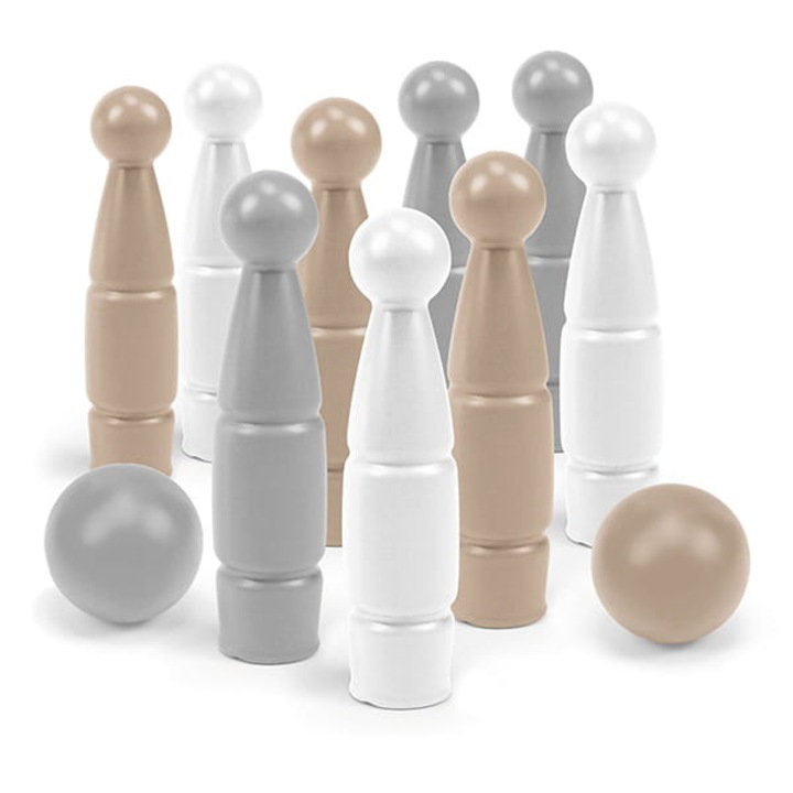 Set de bowling, Wader, 9 popice colorate, 2 bile, multicolor