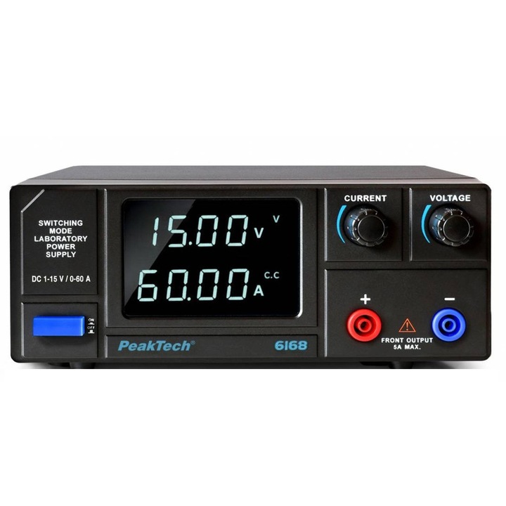 Sursa de laborator 0-15V/0-60A P6168 Peaktech