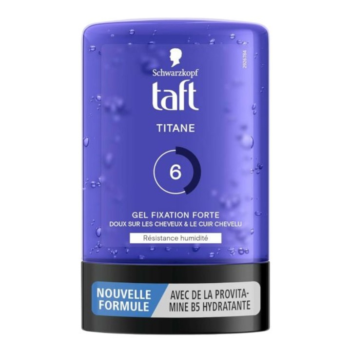 Gel de styling Schwarzkopf Taft Titane 6, rezistent la umiditate, 300 ml