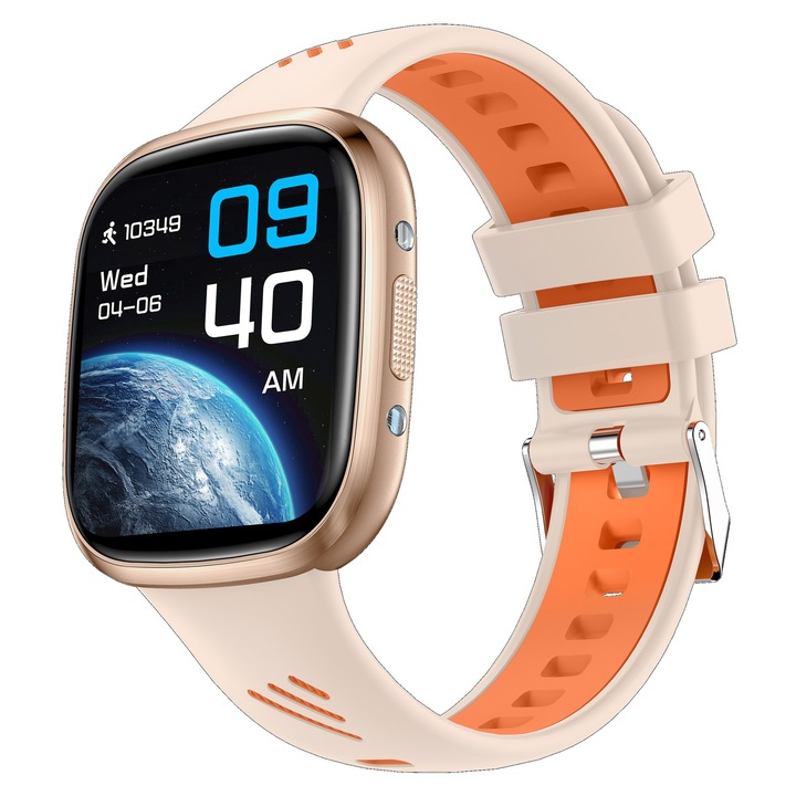 Smartwatch 1.72” IPS/AMOLED 360x360, IP68, Apel vocal & AI, 100+ moduri sport, Bluetooth 5.0, incarcare magnetica