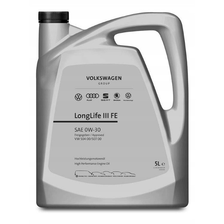 VW Longlife III FE 0W30 5L motorolaj