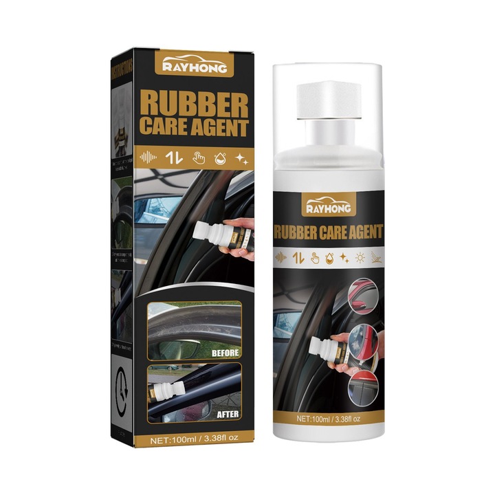 Agent de ingrijire pentru cauciuc auto Rayhong, 100ml, anti-imbatranire, aplicare usoara