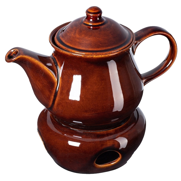 Teáskanna, kerámia, 1 liter, barna