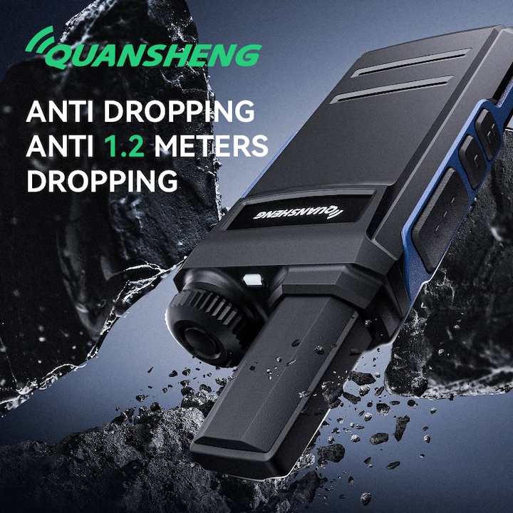 Statie QuanSheng TG-A1 PMR446, Incarcator THK® tip C, radio portabila walkie talkie pentru Sport, Drumetii, Airsoft