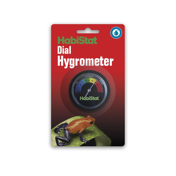 HabiStat Dial Hygrometer hőmérő terráriumok páratartalmának mérésére