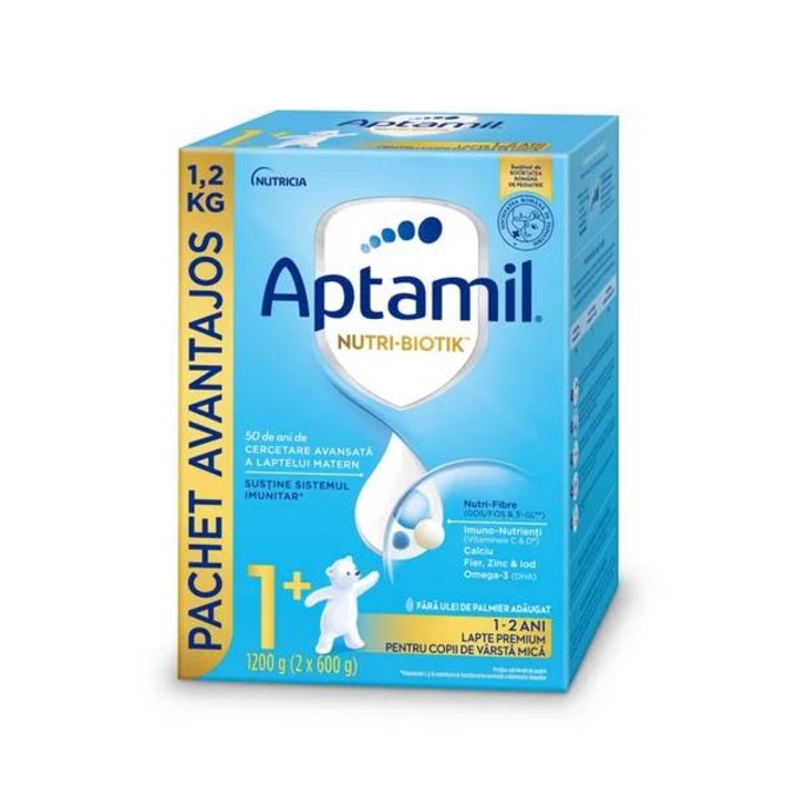 APTAMIL Nutri-Biotik Junior 1+, специална формула мляко на прах, за растеж 1-2 години, 1200 г