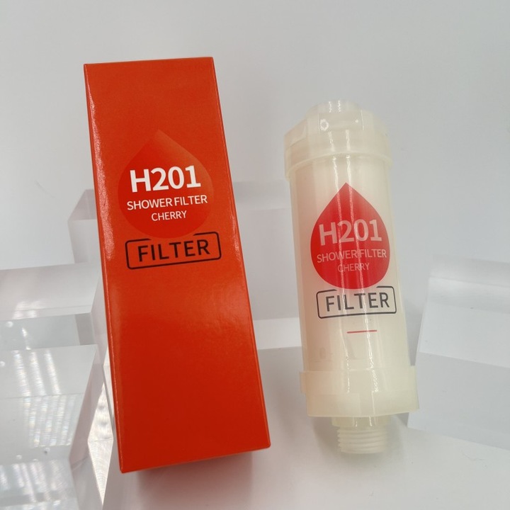 Filtru de dus cu aroma de cires, purificator de apa cu vitamina C, ingrijire a pielii si parului