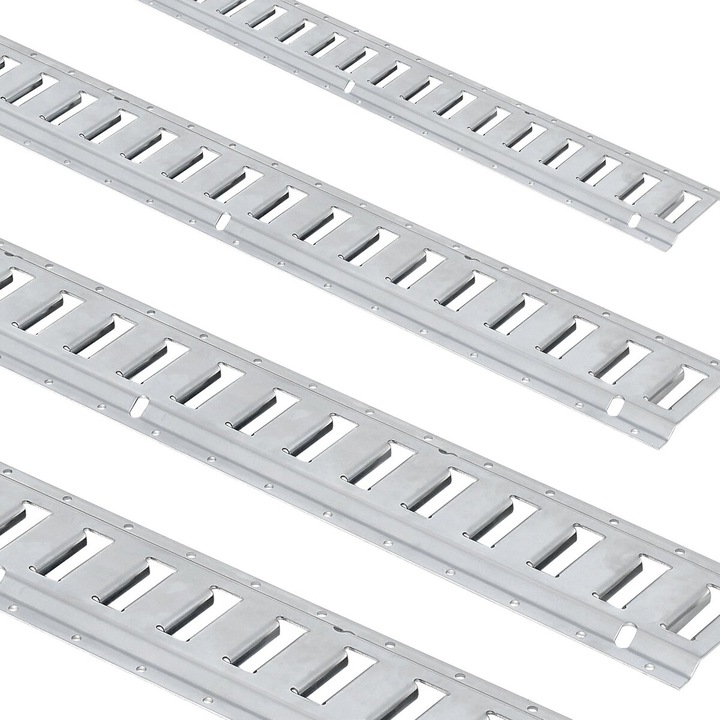 Set 24PCS E-Track, VEVOR, 5', 8 sine din otel, 2000 lbs capacitate de incarcare, accesorii versatile pentru motociclete, 132x2.3mm