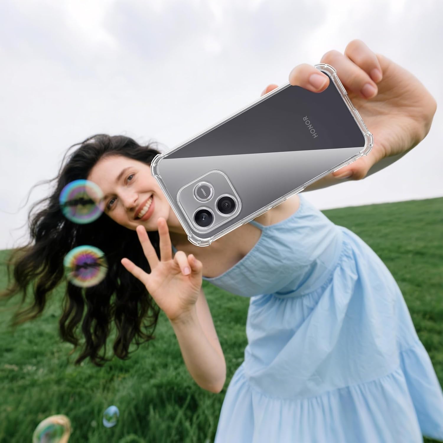 Husa Anti soc, transparenta compatibila cu Honor 600 Lite
