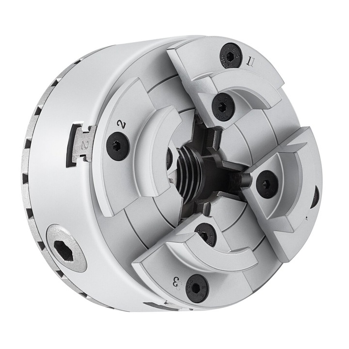 Mandrina de strung KP96, 4-suruburi, 9.5 cm, metal, auto-centrant, 96x80mm