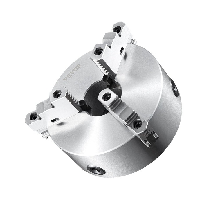 Mandrina de strung cu 3 falci, VEVOR, 8'', interval de prindere 4-200 mm, dimensiuni 200x160 mm