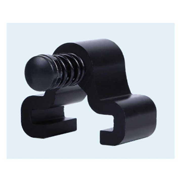Stopper ajustabil pentru usi culisante, 40mm, negru, set 1 buc.