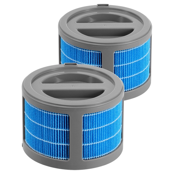 Filtru de inlocuire pentru umidificator evaporativ, VEVOR, set de 2 bucati, eficienta ridicata, 165x115mm, albastru/gri
