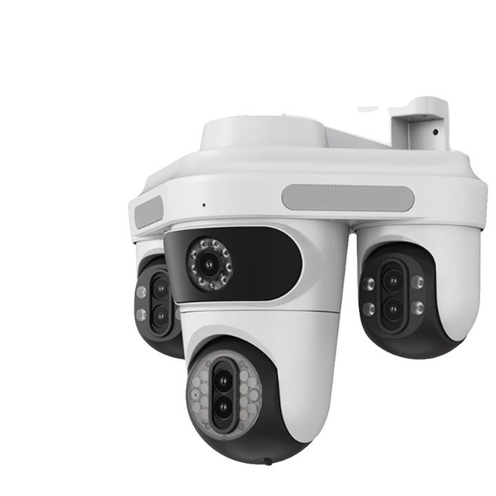 Камера за наблюдение, 35MP, бяла, Wi-Fi свързаност, устойчив на атмосферни влияния дизайн, без карта, EU щепсел