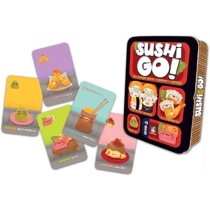Joc de societate, Sushi Go, multicolor, 15 minute, pentru familie