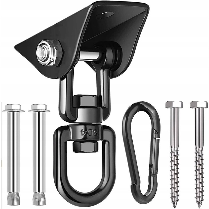 Suport pentru leagan, inox 304, rotativ 360°, capacitate 450kg, set cu suruburi si ancore