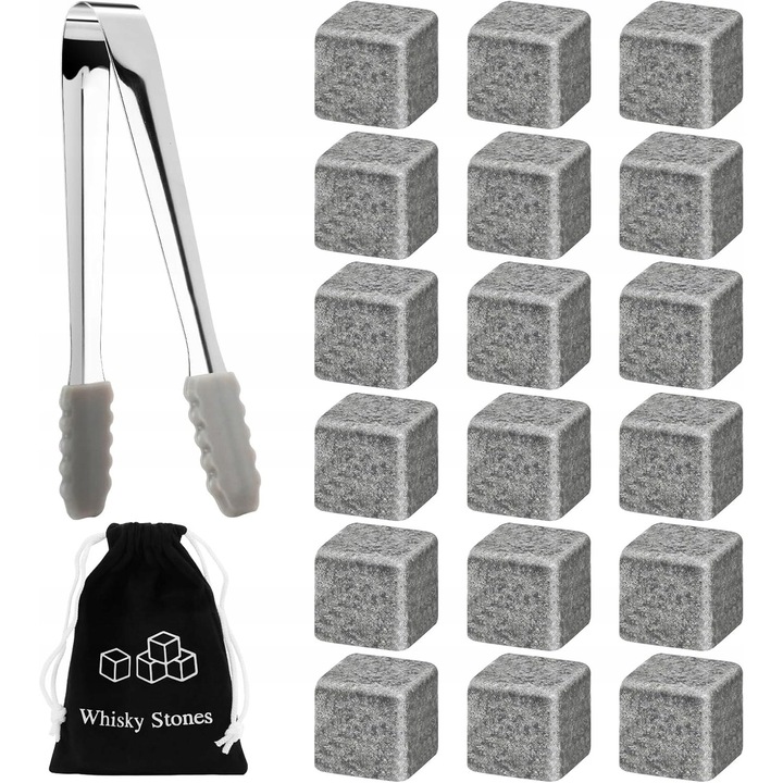 Set forme cuburi de gheata, 18 piese, cu clesti