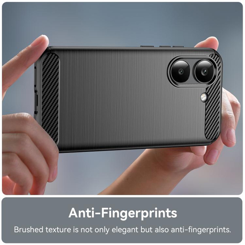 Husa pentru Poco X8 Pro Carbon Liquid Silicone, negru