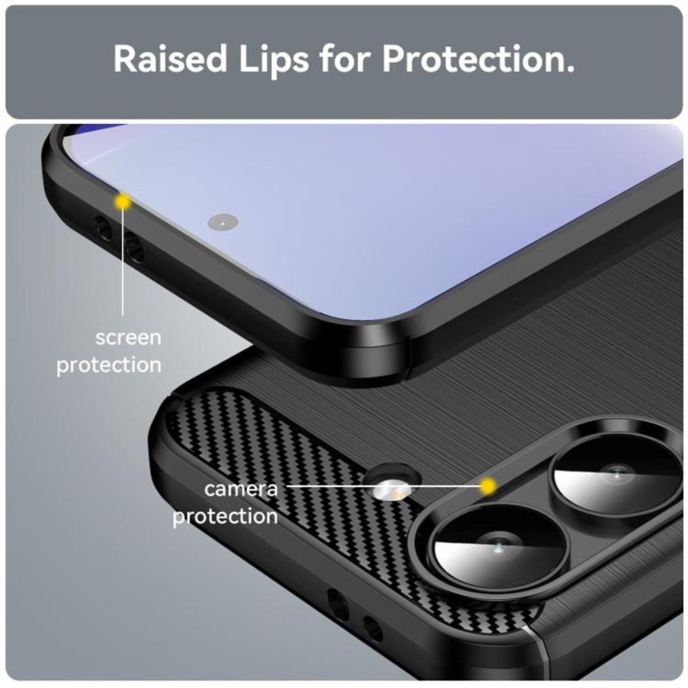Husa pentru Poco X8 Pro Carbon Liquid Silicone, negru