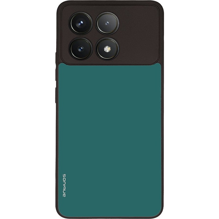 Husa telefon Sonique ColorBloc Series, protectie antisoc, silicon, petrol, pentru Xiaomi Poco F6 Pro 5G