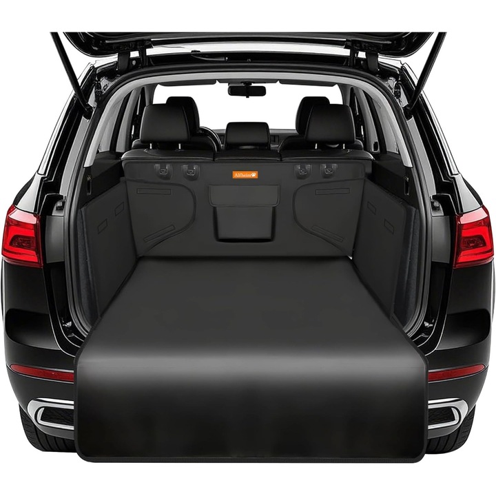 Csomagtartó védőszőnyeg, fekete, nylon, vízálló, csúszásmentes, kutyák számára, univerzális illeszkedés